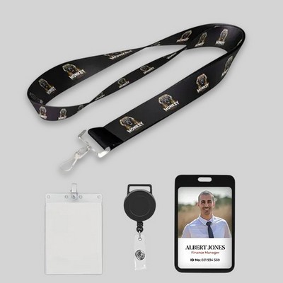 Dye sublimated Custom Full Color Lanyards-B- 1/2"