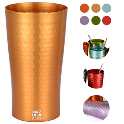 Premium Reusable Hammered Drinking Vessel
