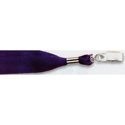 Plain Lanyard w/ Swivel Bulldog Clip (19"x1")
