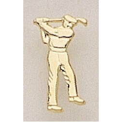 Male Golfer Marken Design Cast Lapel Pin (Up to 7/8")