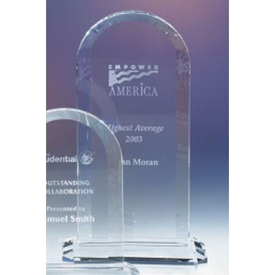 Arch Silhouette Crystal Award (9")