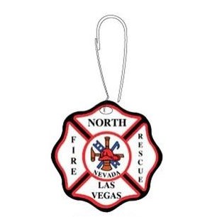 Fire Rescue Badge Zipper Pull
