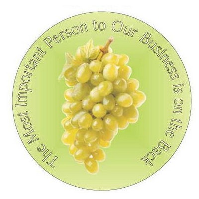 Green Grapes Photo Hand Mirror (2½" Diameter)