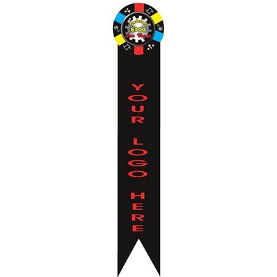 Las Vegas $100 Poker Chip Bookmark w/ Black Back
