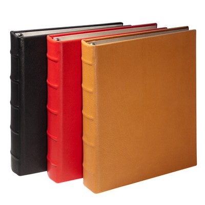 Desk Size Address Book W/ Leather
