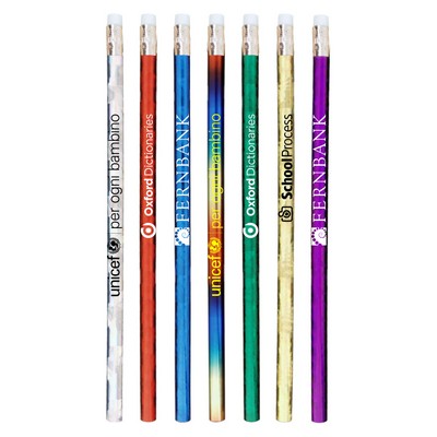 Union Printed - Prism Foiled Glitz Pencils with 1-Color Logo