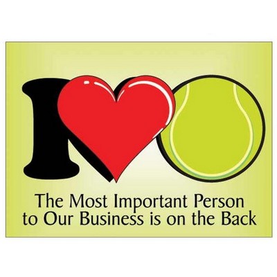 I Love Tennis Rectangle Photo Hand Mirror (2½"x3½")