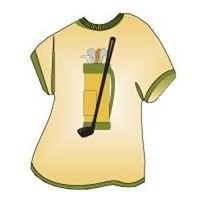 Golf Bag T-Shirt Lapel Pin