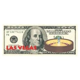 Vegas Roulette Table On $100 Bill Lapel Pin