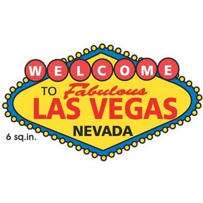 Welcome to Las Vegas Sign Maxi Magnet (6 Square Inch)