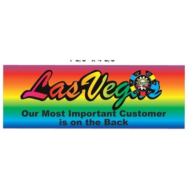 Las Vegas w/Poker Chip Panoramic Photo Hand Mirror (1 5/8"x4 5/8")