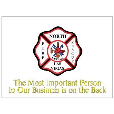 Fire Rescue Badge Rectangle Photo Hand Mirror (2½"x3½")