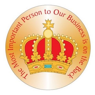 Crown Circular Photo Hand Mirror (2½" Diameter)