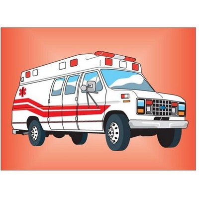 Ambulance Metal Photo Magnet (2 1/2"x3 1/2")