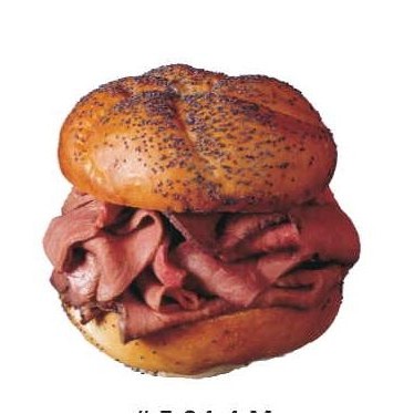 Roast Beef Sandwich Executive Magnet w/ Full Magnetic Back (8 Square Inch)