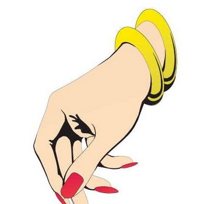 Manicured Hand Maxi Magnet (8 Square Inch)