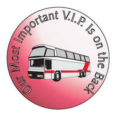 Commercial Bus Round Hand Mirror (2½" Diameter)