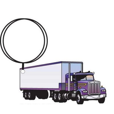 Diesel Truck Executive Keychain w/Mirrored Back (4 Square Inch)