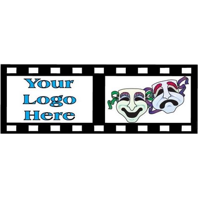 Comedy & Tragedy Panoramic Metal Photo Magnet (1 5/8"x4 5/8")