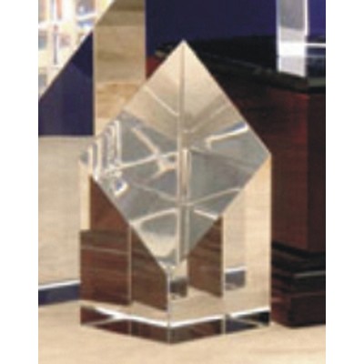 4" Crystal Square Column Award