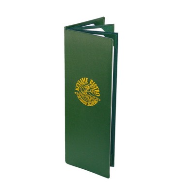 Kensington Quad Panel Booklet/6 View Menu Cover (Holds SIX 4 1/4"x14" Inserts)