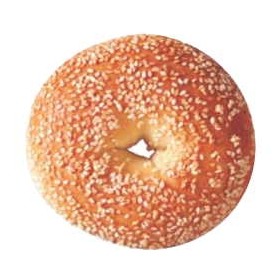 Sesame Bagel Promotional Magnet w/ Strip Magnet (10 Square Inch)