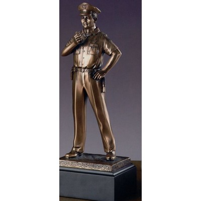 Policeman Answering Call Trophy