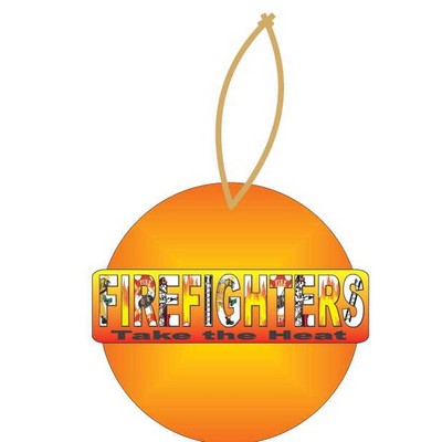 Fireman Slogan Executive Ornament w/ Mirrored Back (3")
