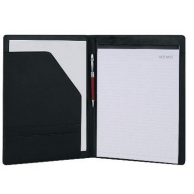 Leatherette Padfolio w/Interior Pockets & Notepad