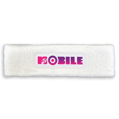 Made in USA Heavyweight Headband w/Sewn Laminated Applique