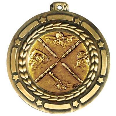 Stock Star Struck Medal (Swimming Male) 3 1/2"