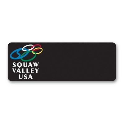 Full Color 50 Mil Name Badge (1.25"x3.5") Rectangle - No personalization included