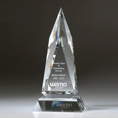8-1/2" Zenith Crystal Award w/Base