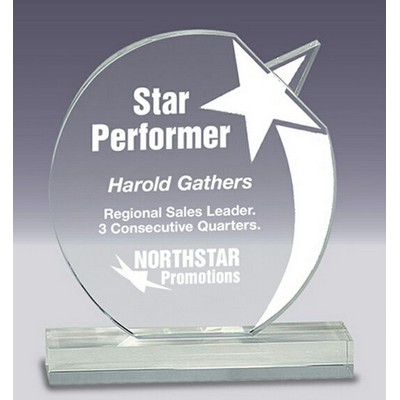 6" Crystal Shooting Star Award