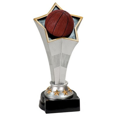 7" Basketball Rising Star Resin Trophy