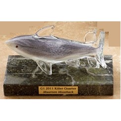 8" Glass Sea Animal Award