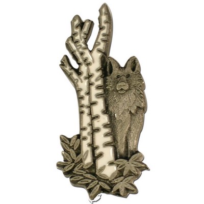 Lone Wolf In Forrest Lapel Pin