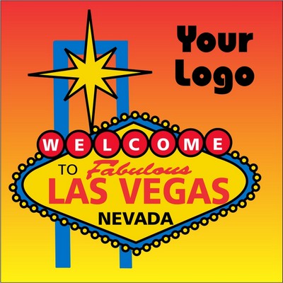 Las Vegas Sign Metal Photo Magnet (2 1/2" Square)