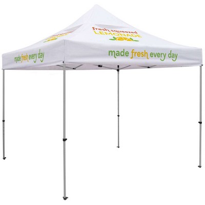 10' Premium Tent, Vented Canopy (Imprinted, 4 Locations)