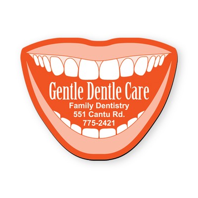 Mouth Shape Stock Vinyl Magnet - 30mil