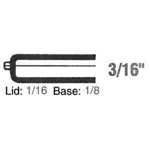 Rigid Clear Hinged Plastic Box (2"x2"x3/16")