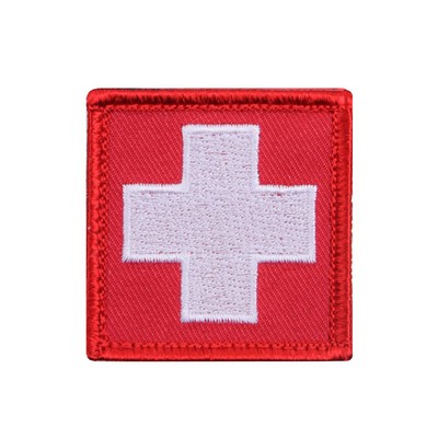 Red w/White Cross Patch
