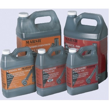 Marsh Rolmark Black Stencil Ink (Gallon)