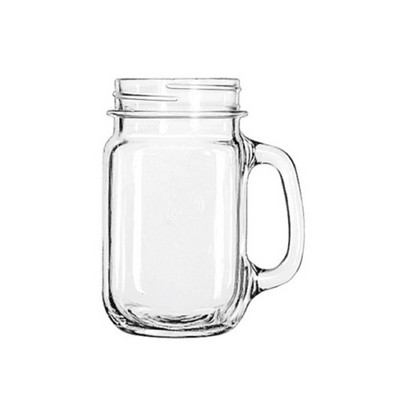 Glass Mason Jar Mug