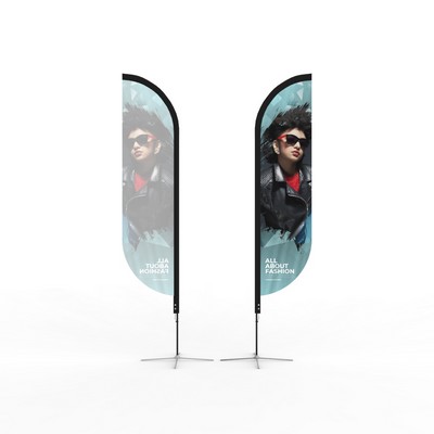 12' Single Sided Feather Banner