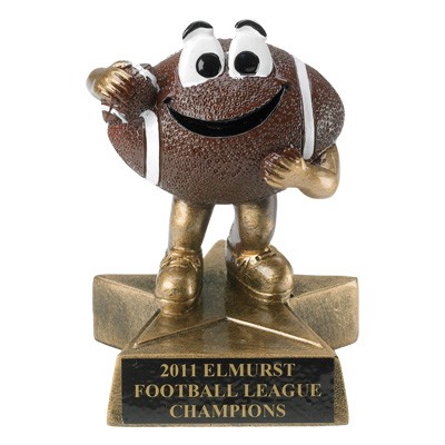 Small Resin Football Character Trophy