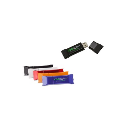 128 MB Plastic Candy Shaped USB Flashdrive