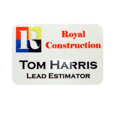 Full Color Name Badge Gloss (2" x 3")