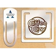 Nickel Plated Brass Bookmark (2 1/2"x 7/8")