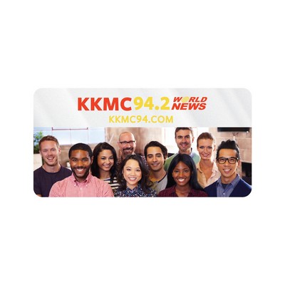 Rectangle Sticker | Round Corners | 1 1/2" x 3"| Clear Static | Static Face | Digital